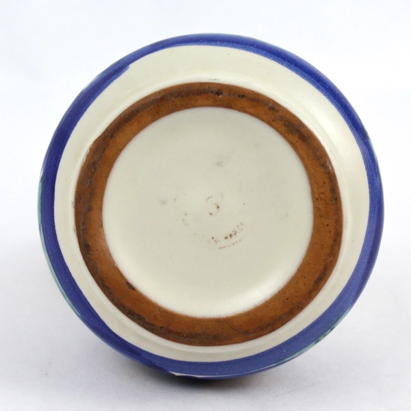 Vintage Hand-Painted Ceramic Vinegar Carafe Pitcher 5.5" Tall - No Lid