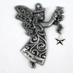 Gloria Duchin 2011 Give Me Strength Angel with Star Ornament 3" - Pre-Owned