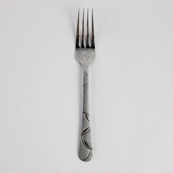 Lot of 2 Cambridge Stainless Steel Dinner Forks with Abstract Design