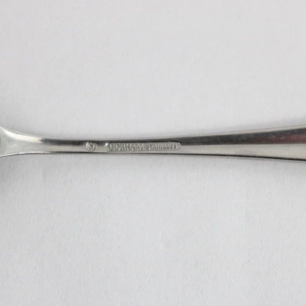 Gorham Ethan Allen Stainless Steel Soup Spoon - Art Deco Design, Pre-Owned