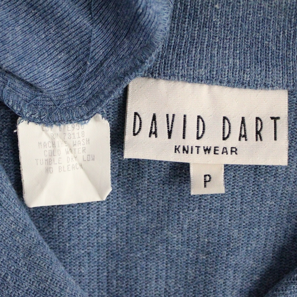 2 Piece Outfit David Dart Knitwear Blue Jacket and Dress Women's S/P
