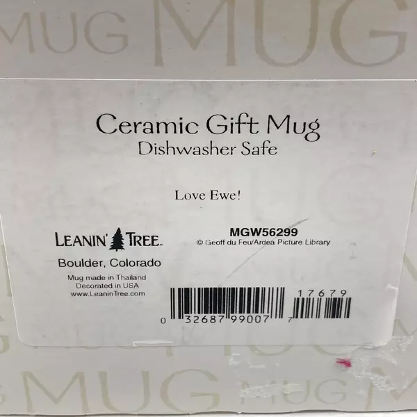 Learnin' Tree "Love Ewe" Coffee Mug - Geoff Du Feu - Open Box - Great Condition