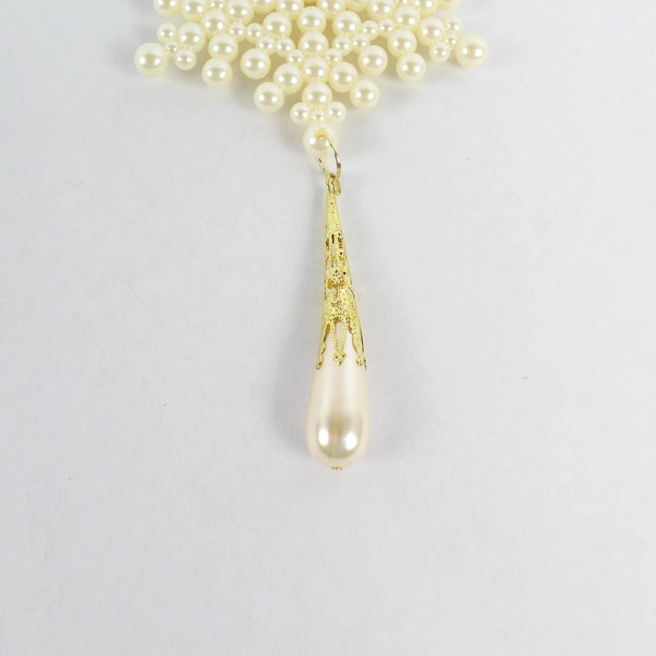 Lot of 6 Plastic Beaded Snowflake Christmas Tree Ornaments - Good Condition