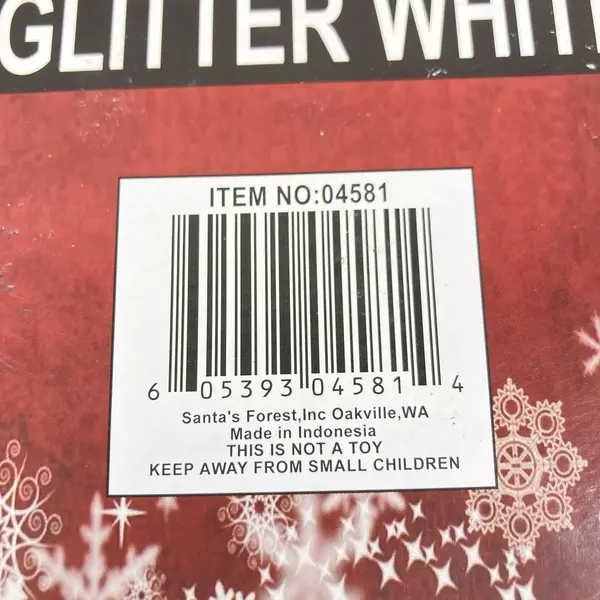 Santa's Forest 200 LED Christmas Light String Spool Series C5 Clear Glitter