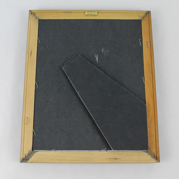 Matted Framed R. Ruegger Snowman Art Print - Holiday Decor, Pre-Owned