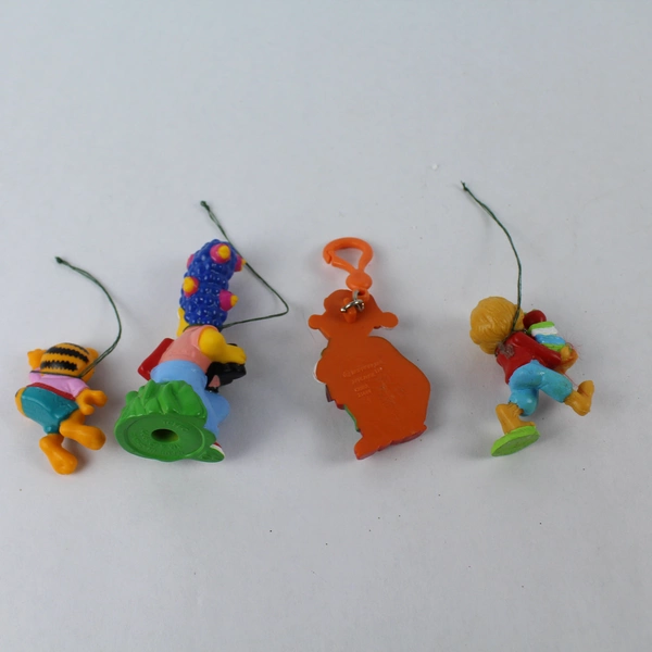 Lot of 4 Vintage 90s Animated Character Figurines Ernie Garfield Marge Simpson