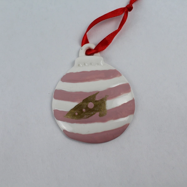 Lot of 3 Avon Ceramic Christmas Ornaments Cherub Snowflake Holiday Decor