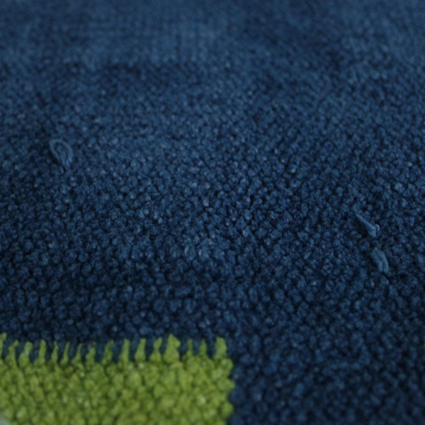 Mahdavis Handmade Dark Blue Snowman Mittens Rug 20" x 30" - Pre-Owned