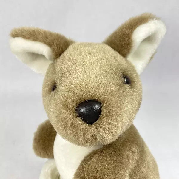 Uni Toys 9" Brown Kangaroo Plush Toy - Soft & Cuddly, Pre-Owned