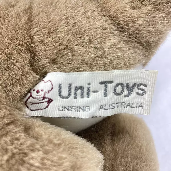 Uni Toys 9" Brown Kangaroo Plush Toy - Soft & Cuddly, Pre-Owned