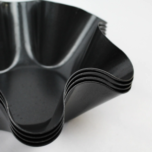 Set of 4 Non-Stick Carbon Steel Mini Tortilla Taco Shell Pans