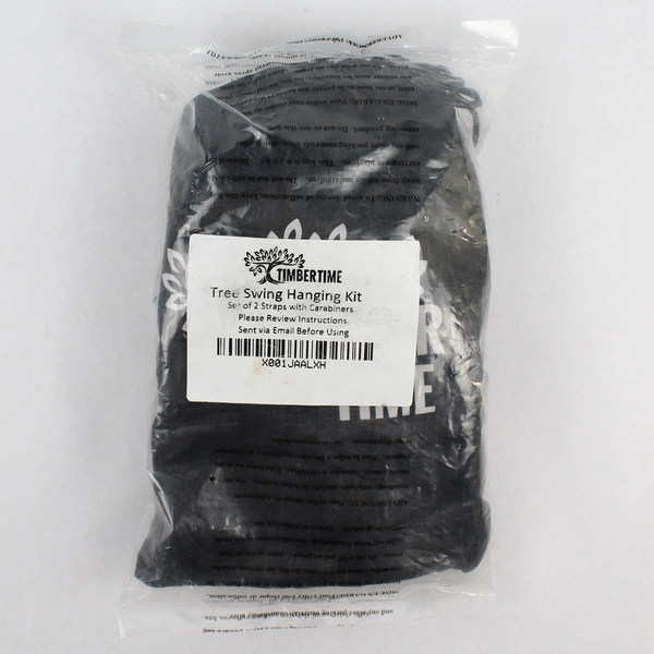 Timbertime Tree Swing Hanging Hardware Kit - 2 Straps & Carabiners NIP