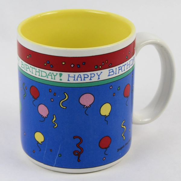 Enesco 1985 Susan Marie McChesney Happy Birthday Mug - Pre-Owned Collectible