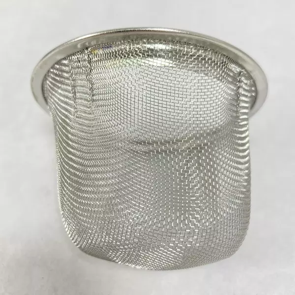 Cornflower Blue Single Cup Teapot with Bamboo Handle & White Flowers