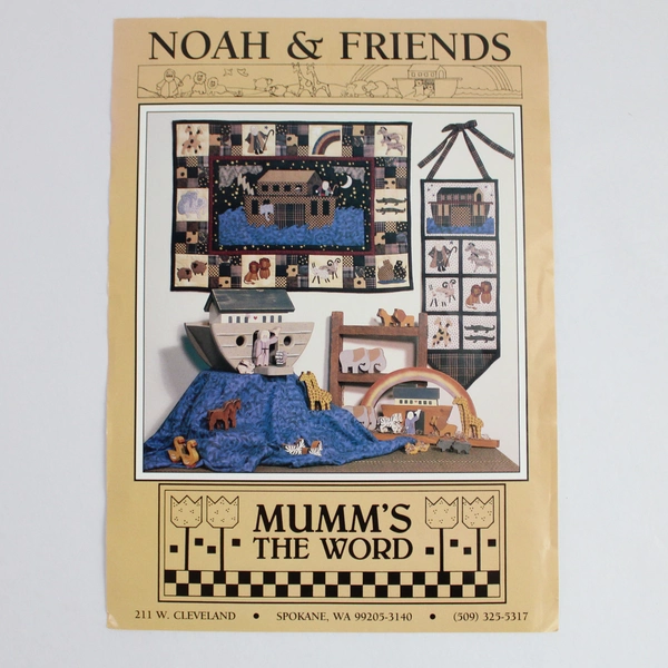 Vintage 1991 Mumm's The Word Noah & Friends Quilt & Banner Pattern