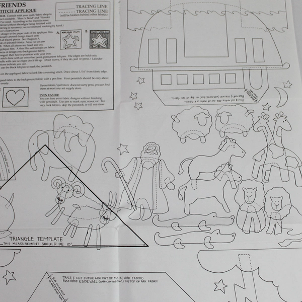 Vintage 1991 Mumm's The Word Noah & Friends Quilt & Banner Pattern