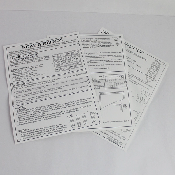 Vintage 1991 Mumm's The Word Noah & Friends Quilt & Banner Pattern