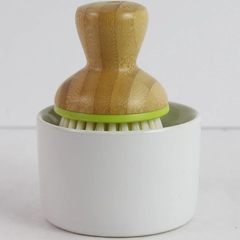 Full Circle Bubble Up Soap Dispenser & Brush Set - Modern Kitchen Accessory