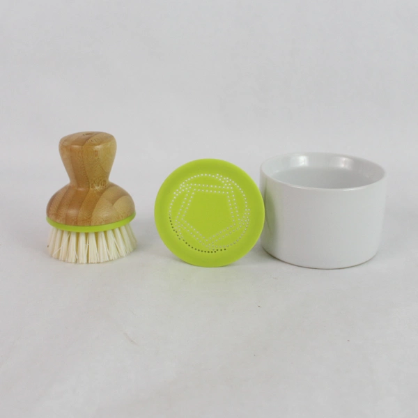 Full Circle Bubble Up Soap Dispenser & Brush Set - Modern Kitchen Accessory