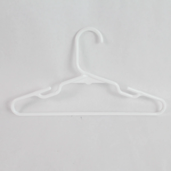 Lot of 10 White Plastic Children's Clothes Hangers - Closet Storage Solution