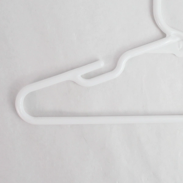 Lot of 10 White Plastic Children's Clothes Hangers - Closet Storage Solution
