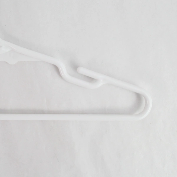 Lot of 10 White Plastic Children's Clothes Hangers - Closet Storage Solution