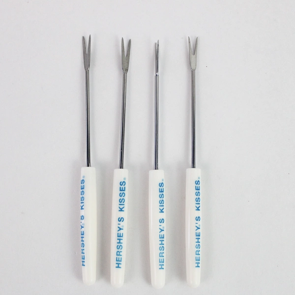 Set of 4 Hershey's Kisses Fondue Forks - Perfect for Chocolate Lovers!