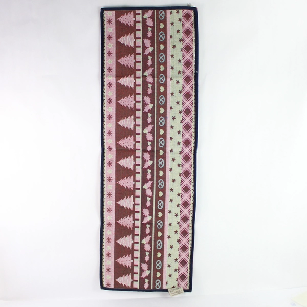 Sander Table + Home Christmas Tree Tablecloth 12.5" x 38.5" - Good Condition