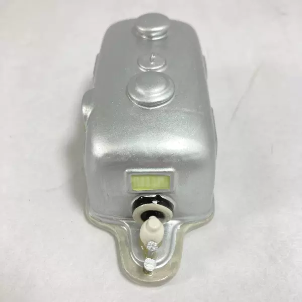 Lot of 2 Cape Shore Glass Christmas Ornaments - Silver Travel Trailers