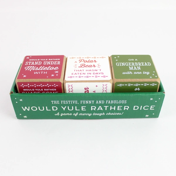 Demdaco 'Would Yule Rather' Holiday Dice Game Set of 3 - Festive Fun!