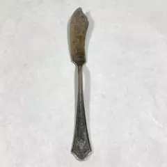 Vintage Oneida Vernon Ashley Butter Knife 7.25" Monogrammed G Silverplate