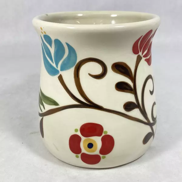 Vida Eva Mendes Jardine Floral Ceramic Coffee Mug - Pre-owned, Unique Chip