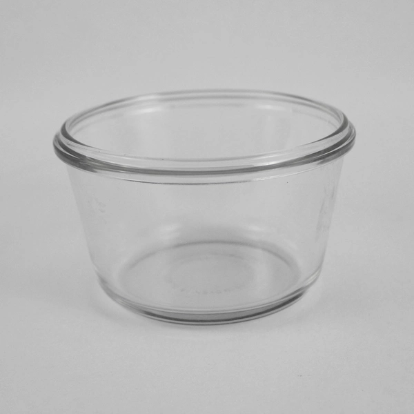 Lot of 2 Glasslock Clear Glass Food Storage Containers - No Lids, Good Condition
