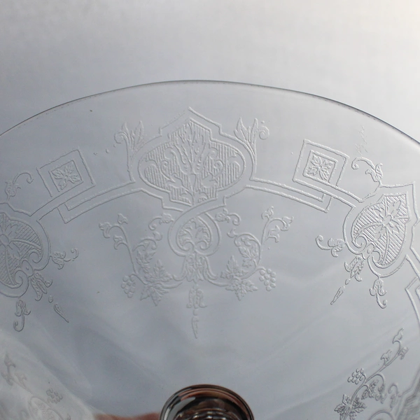 Etched Stemmed Cocktail Glass - Elegant Drinkware for Home Bar & Entertaining