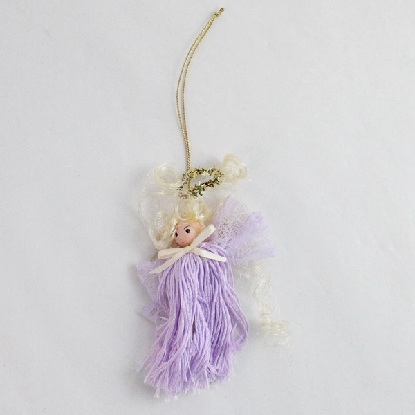 Lot of 3 Unique Angel Christmas Tree Ornaments - Festive Holiday Decor