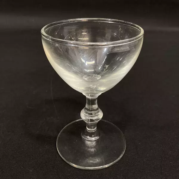 Lot of 2 Elegant 4 Inch Crystal Cordial Glasses - Good Pre-Owned Condition