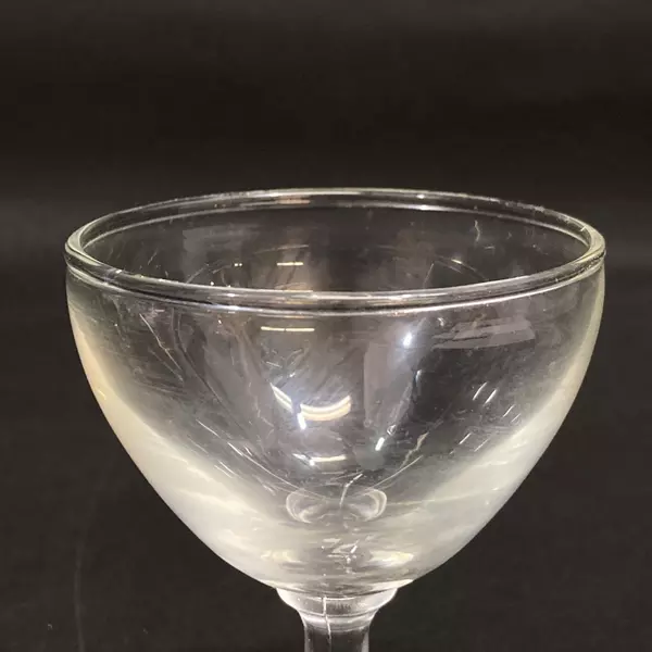 Lot of 2 Elegant 4 Inch Crystal Cordial Glasses - Good Pre-Owned Condition