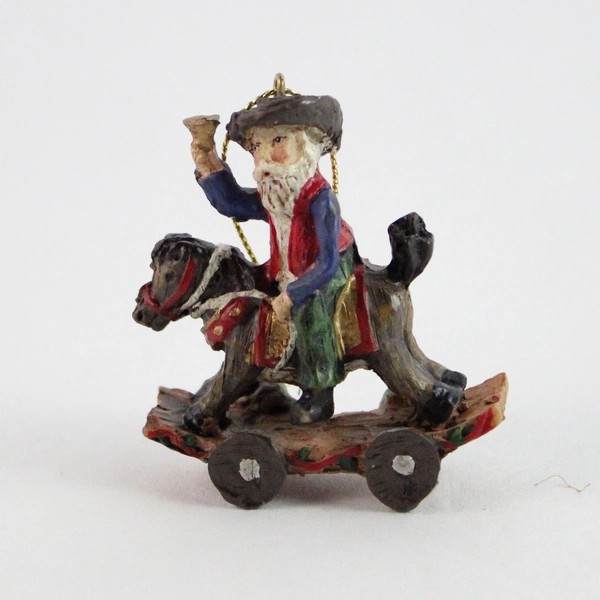 Lot of 3 Porcelain Christmas Ornaments - Angel, Santa & More - Pre-Owned