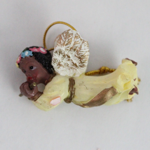 Lot of 3 Porcelain Christmas Ornaments - Angel, Santa & More - Pre-Owned