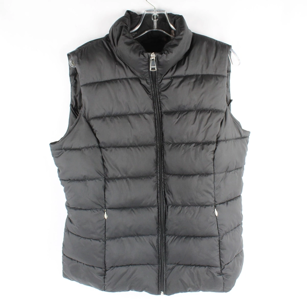 Calvin Klein Black Full-Zip Puffer Vest Women's Size Large