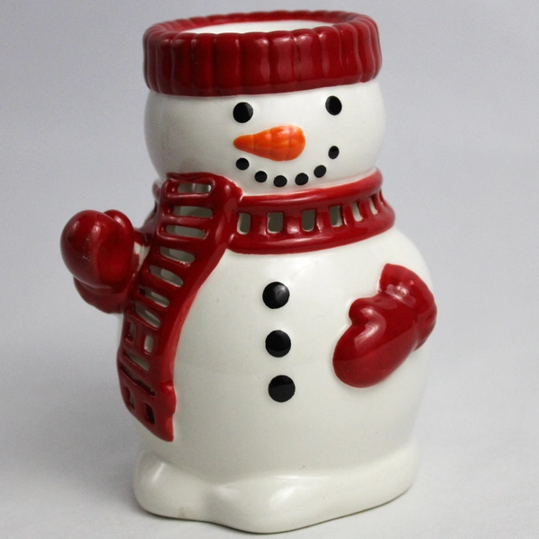 Harry Slatkin Snowman Ceramic Wax Melt Scent Warmer - Holiday Decor 2011