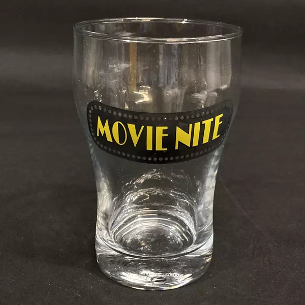 Sherwood Movie Nite Glasses - Lot of 2, 5 Inch Drinkware for Movie Nights