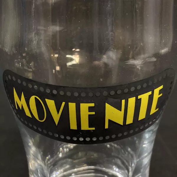 Sherwood Movie Nite Glasses - Lot of 2, 5 Inch Drinkware for Movie Nights