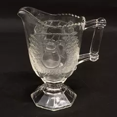 Vintage Jeannette Glass Baltimore Pear Creamer 5.25" Clear 1950-72