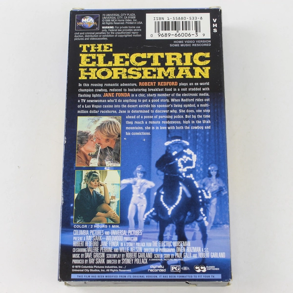 The Electric Horseman VHS 1996 Universal Home Video 1979 Jane Fonda