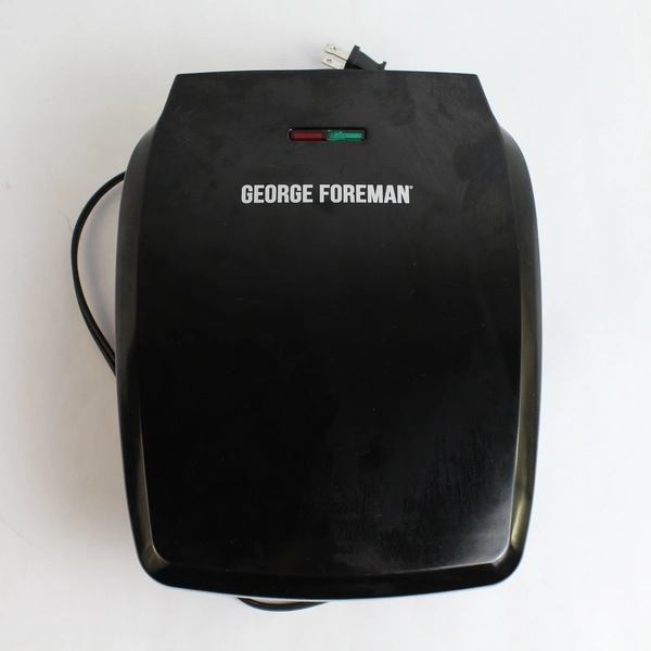 George Foreman Grill Press with Light Indicators 8x8 Inch Grill Bed