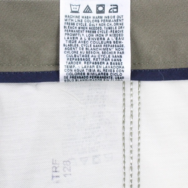 Kontoor Green Flat Front Cotton Khaki Pants Men's Size 42x30