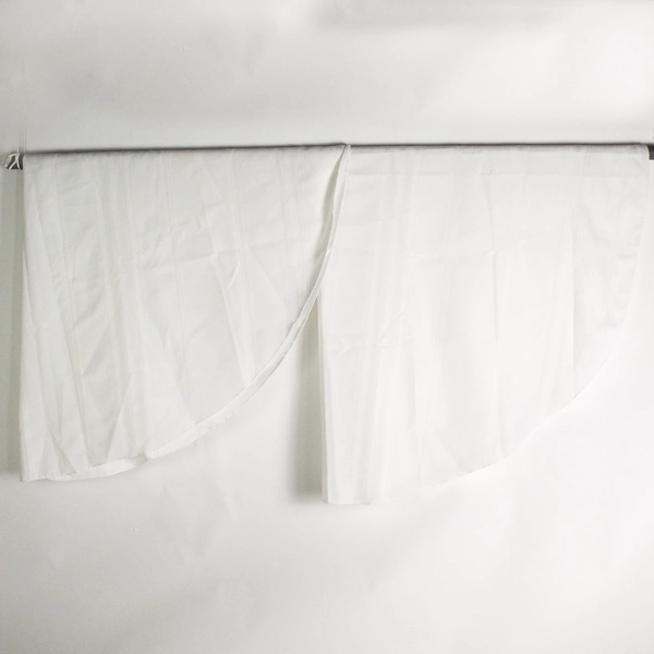 Lot of 2 Solid White Round Tablecloths 66.5" DIY Fabric Cutters Crafting