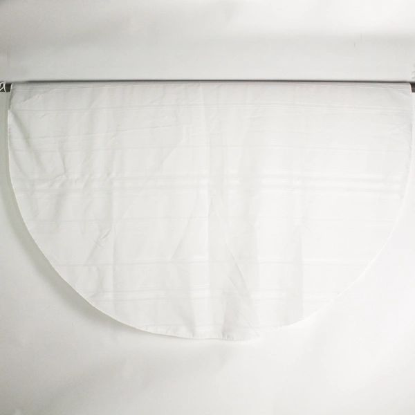 Lot of 2 Solid White Round Tablecloths 66.5" DIY Fabric Cutters Crafting