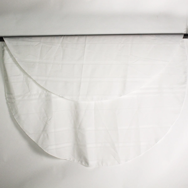 Lot of 2 Solid White Round Tablecloths 66.5" DIY Fabric Cutters Crafting